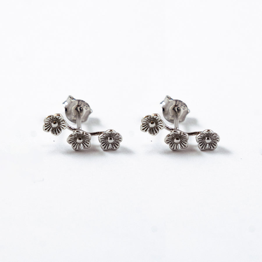 Pendientes Flori Plata