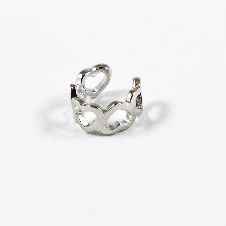 Earcuff Amor Plata